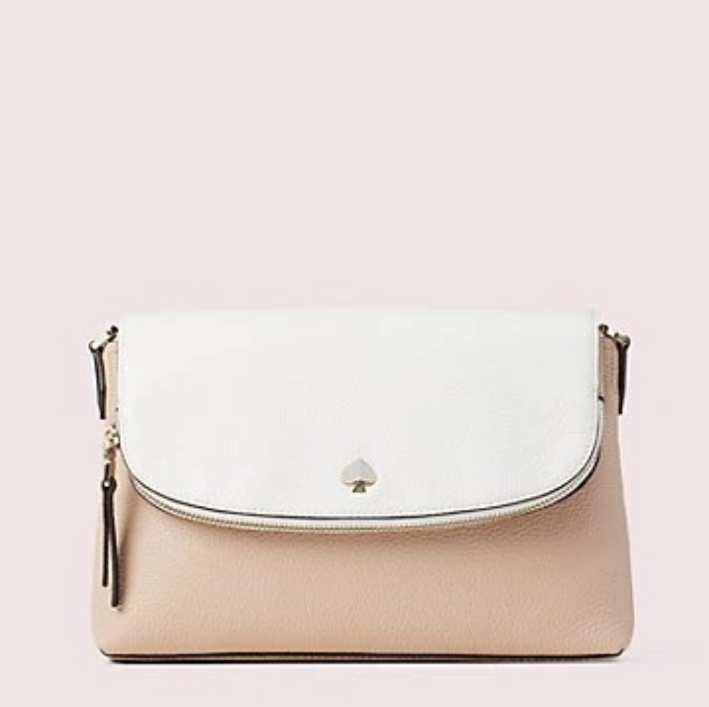 Kate Spade New York Pink and White crossbody bag